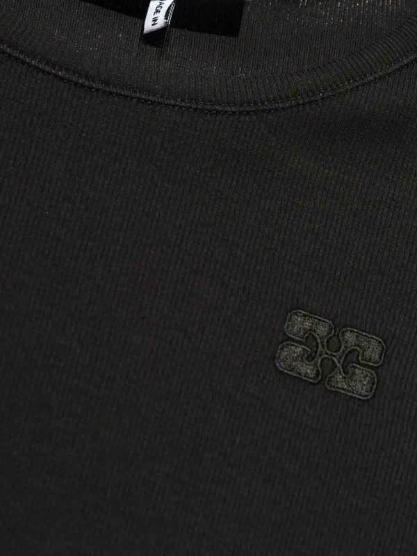 Camiseta - Negro Replica 
online: GANNI