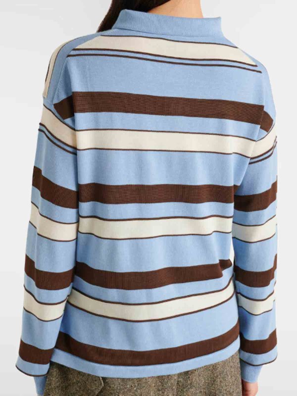 The Best Shops J.W. ANDERSON: polo shirts - Striped Polo Shirt