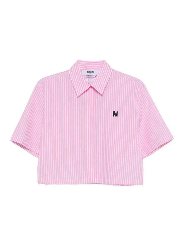 m.s.g.m.: Camisas - Camisa - Color Carne Y Neutral