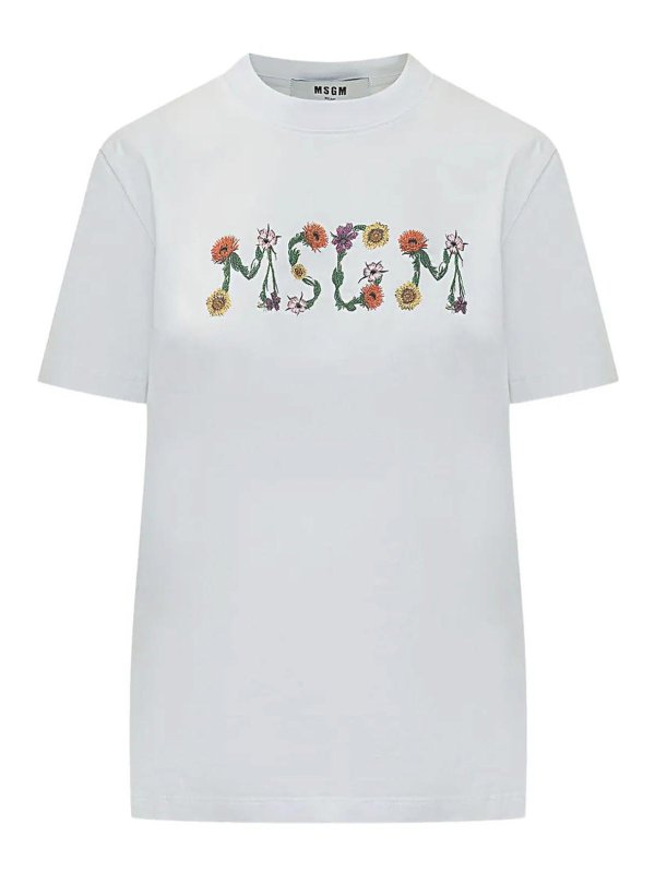 m.s.g.m.: T-shirts - T-Shirt - Blanc