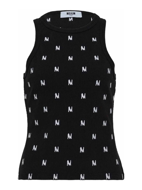 m.s.g.m.: Tops und Tank Tops - Top - Schwarz