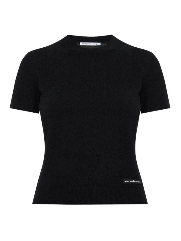 ALEXANDER WANG: Tシャツ - Tシャツ - 黒