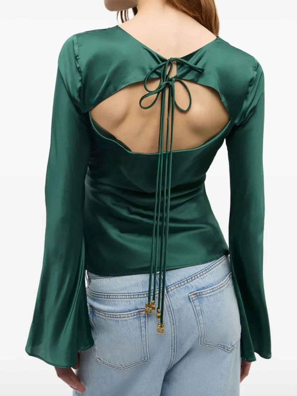 Camicetta di raso shop online: GANNI