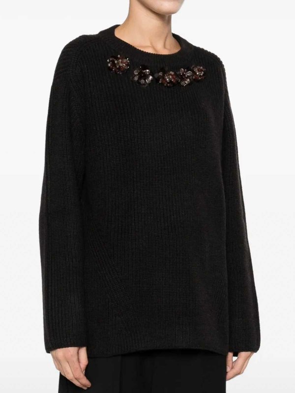 The Best Shops P.A.R.O.S.H.: crew necks - Sweater With Embroidery