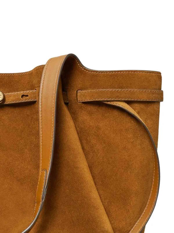 TORY BURCH buy online Borsa Shopping Romy in pelle scamosciata