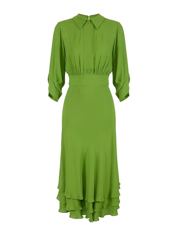 ELISABETTA FRANCHI: マキシドレス - マキシドレス - 緑