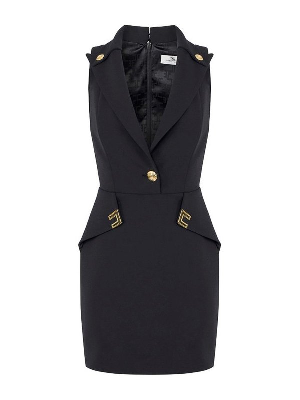 ELISABETTA FRANCHI: ショートドレス - ショートドレス - 黒