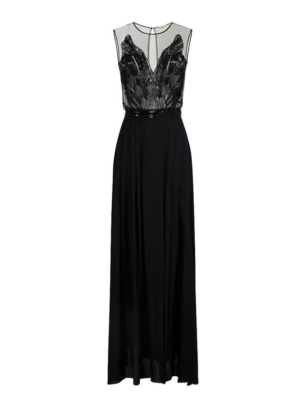 ELISABETTA FRANCHI: Vestidos cortos - Vestido Corto - Negro