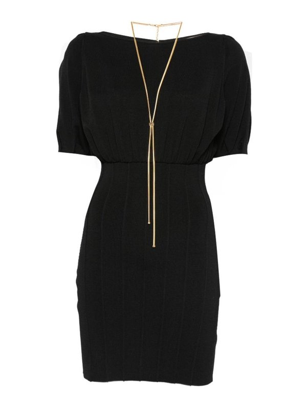 ELISABETTA FRANCHI: ショートドレス - ショートドレス - 黒