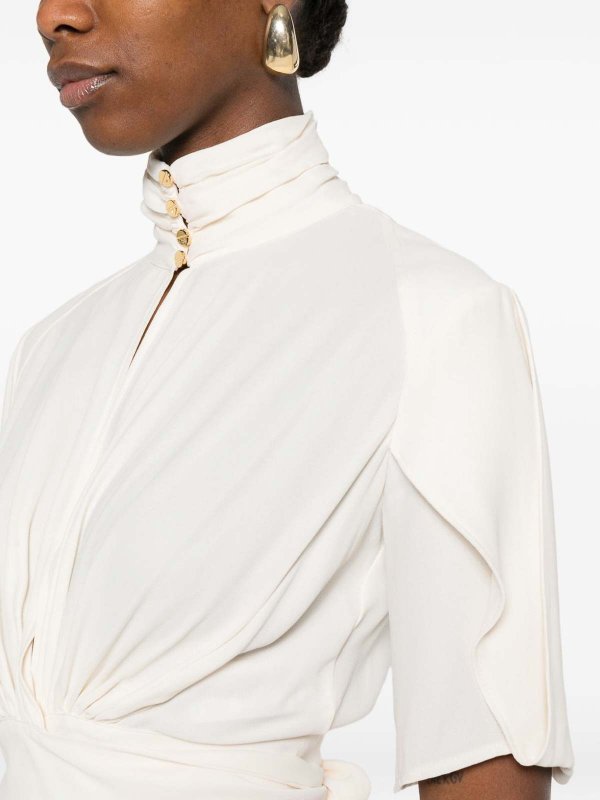 ELISABETTA FRANCHI: bluse online - Blusa in georgette di viscosa