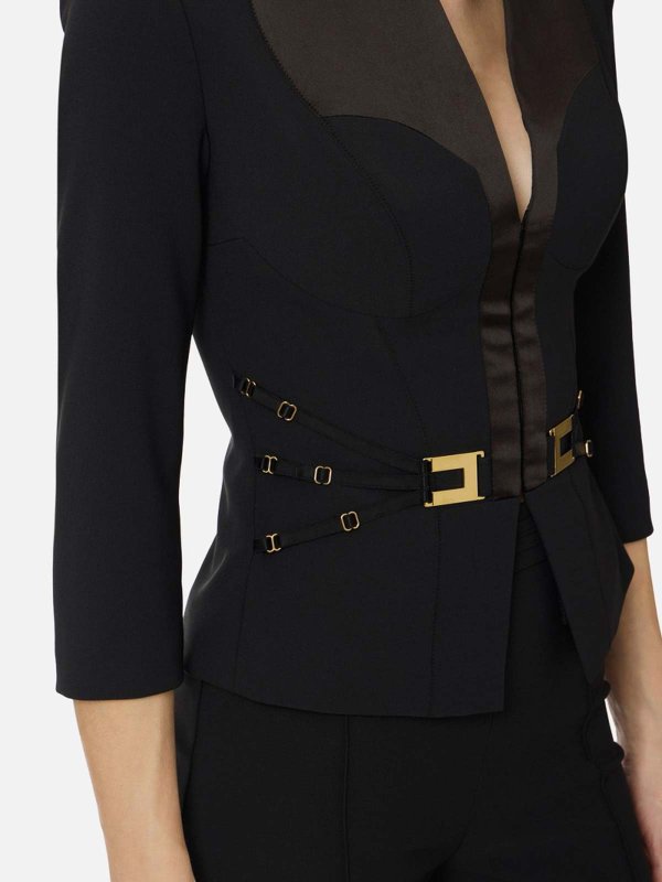 The Best Shops ELISABETTA FRANCHI: ダウン・ハイテクジャケット - ダウンジャケット - 黒