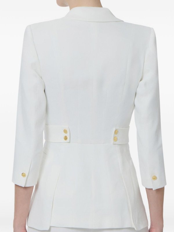ELISABETTA FRANCHI: giacche blazer online - Giacca in Misto Lino