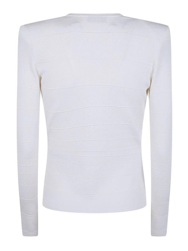 ELISABETTA FRANCHI: Tops & Tank tops online - Knitted Top With Striped Bands