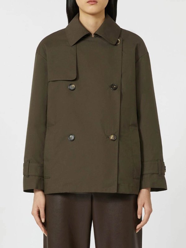 The Best Shops MAX MARA THE CUBE: Trenchcoats - Trenchcoat - Grün