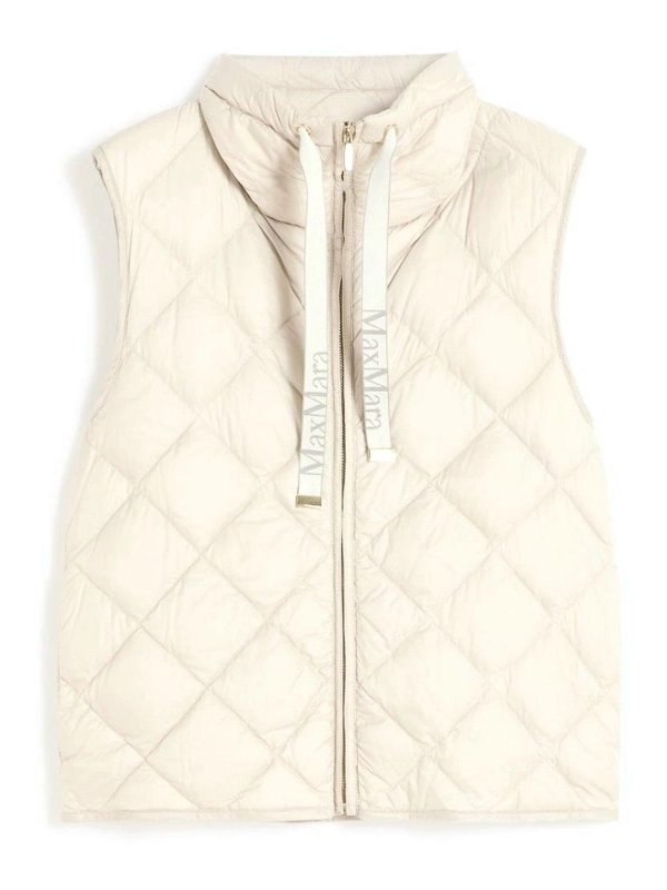 MAX MARA THE CUBE: padded jackets - Padded Vest In Water-Repellent Nylon Canvas