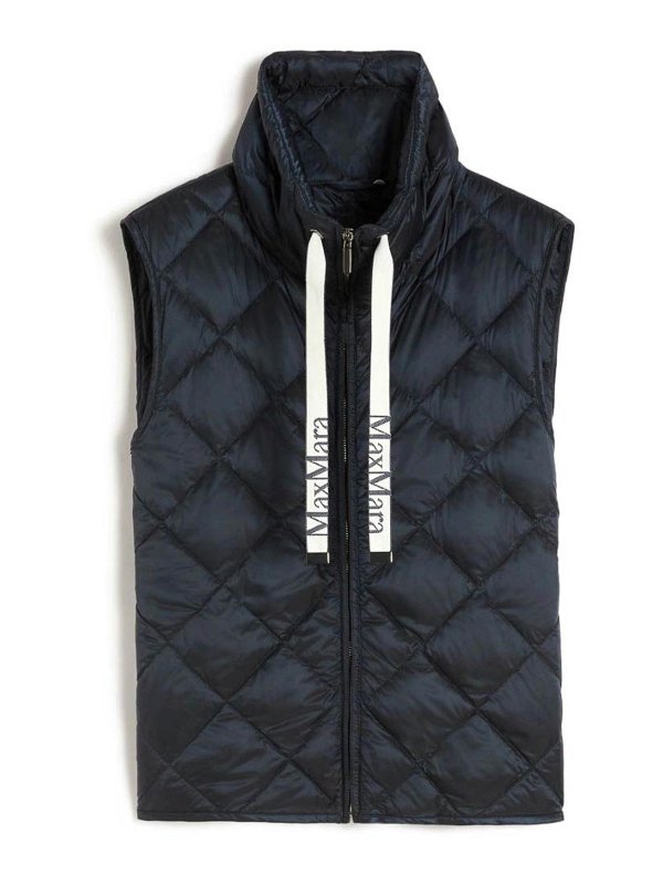 MAX MARA THE CUBE: padded jackets - Padded Vest In Water-Repellent Nylon Canvas