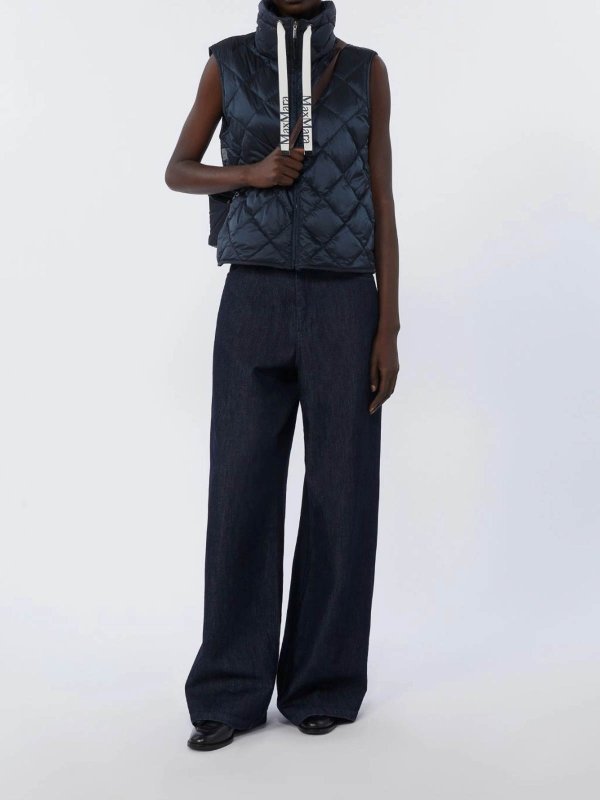 MAX MARA THE CUBE: padded jackets online - Padded Vest In Water-Repellent Nylon Canvas