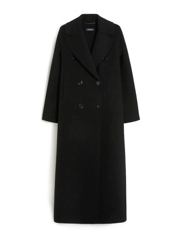 S MAX MARA: ロングコート - ロングコート - 黒