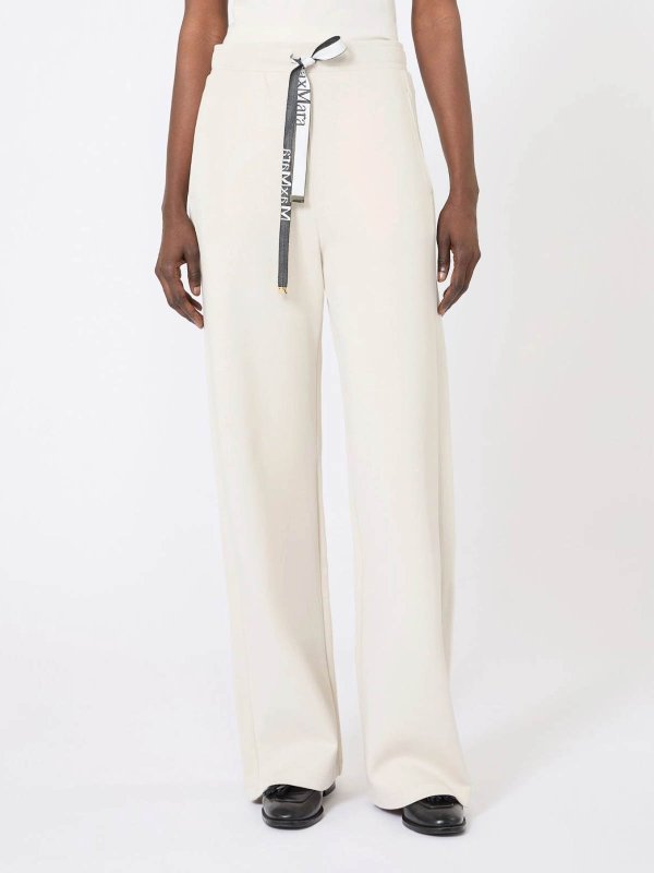 The Best Shops S MAX MARA: Casual Hosen - Casual Hose - Weiß