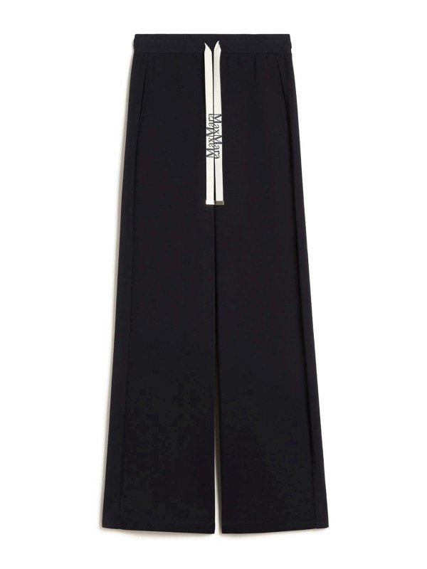 S MAX MARA: casual trousers - Bali Wide-Leg Jersey Trousers