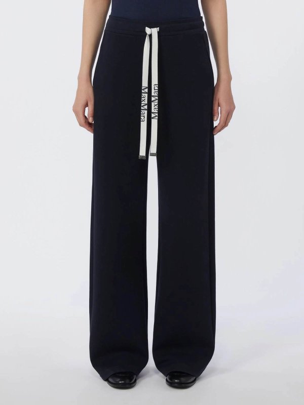 The Best Shops S MAX MARA: casual trousers - Bali Wide-Leg Jersey Trousers