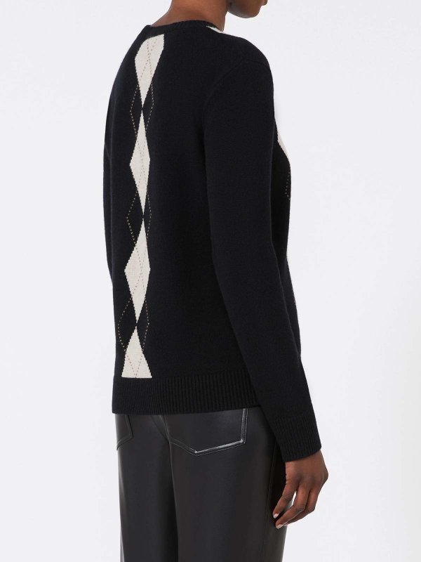 The Best Shops S MAX MARA: Strickpullover mit Rundhalsausschnitt - Rundhalspullover - Beige