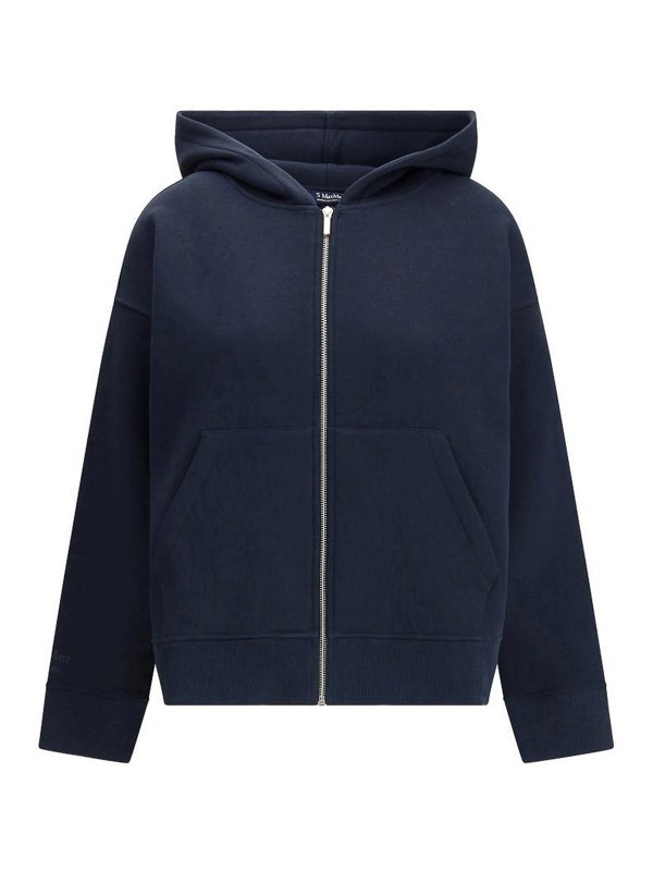 S MAX MARA: Sudaderas y suéteres - Sudadera - Azul
