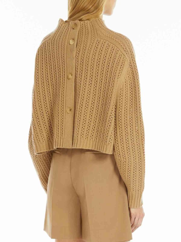 Rundhalspullover - Camel shop online: Max Mara