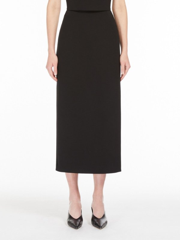 The Best Shops S MAX MARA: Knee length skirts & Midi - Max Mara Gonna Pencil In Jersey Scuba Flou