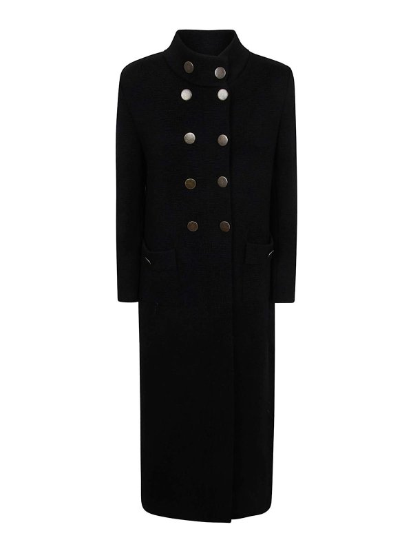 CHARLOTT: ロングコート - ロングコート - 黒