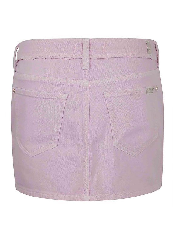 7 FOR ALL MANKIND: Faldas media pierna y semilargas online - Falda Semilarga - Rosado