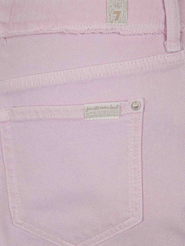 The Best Shops 7 FOR ALL MANKIND: Faldas media pierna y semilargas - Falda Semilarga - Rosado