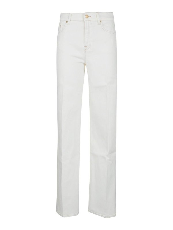 7 FOR ALL MANKIND: straight leg jeans - Struggle