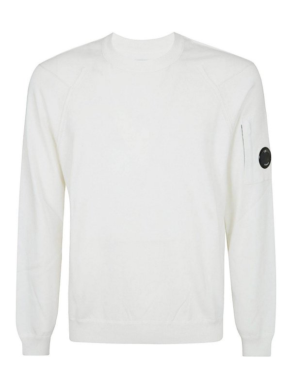 C.P. COMPANY: crew necks - Cotton Sea Island Crewneck Lens Knit