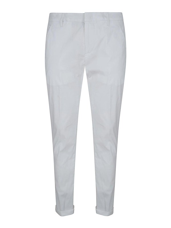 DONDUP: カジュアルトラウザー - カジュアルパンツ - 白