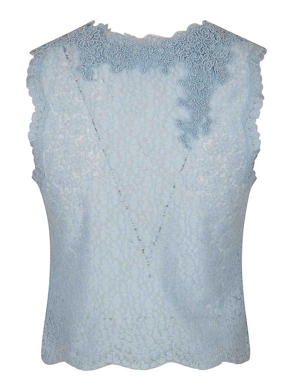 ERMANNO SCERVINO: Tops und Tank Tops online - Top - Hellblau