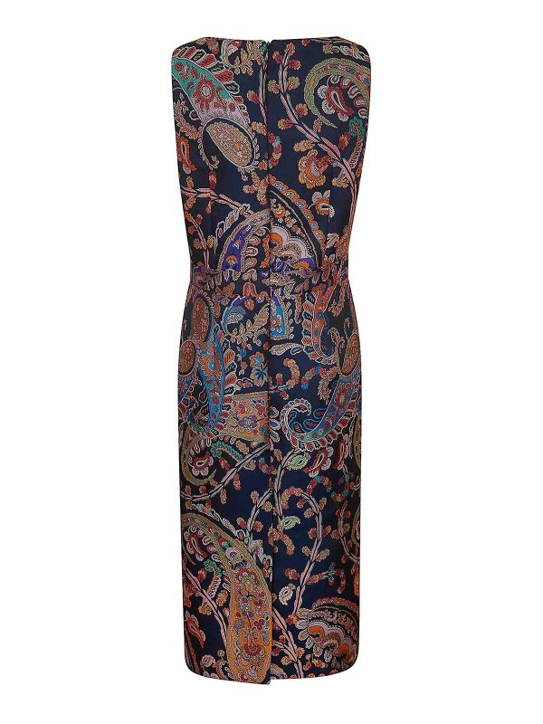 ETRO: Knielange Kleider online - Knielanges Kleid - Blau