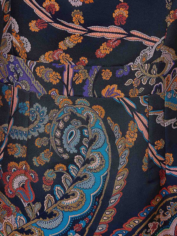 The Best Shops ETRO: Knielange Kleider - Knielanges Kleid - Blau