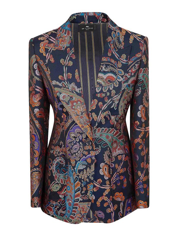 ETRO: ブレザー - ブレザー - 黒