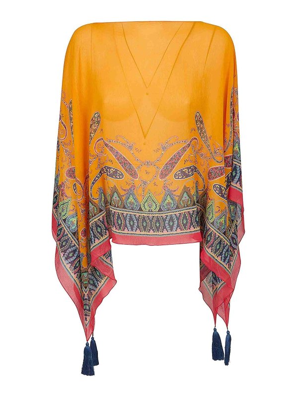 ETRO: Capas  y Ponchos - Capa - Naranja