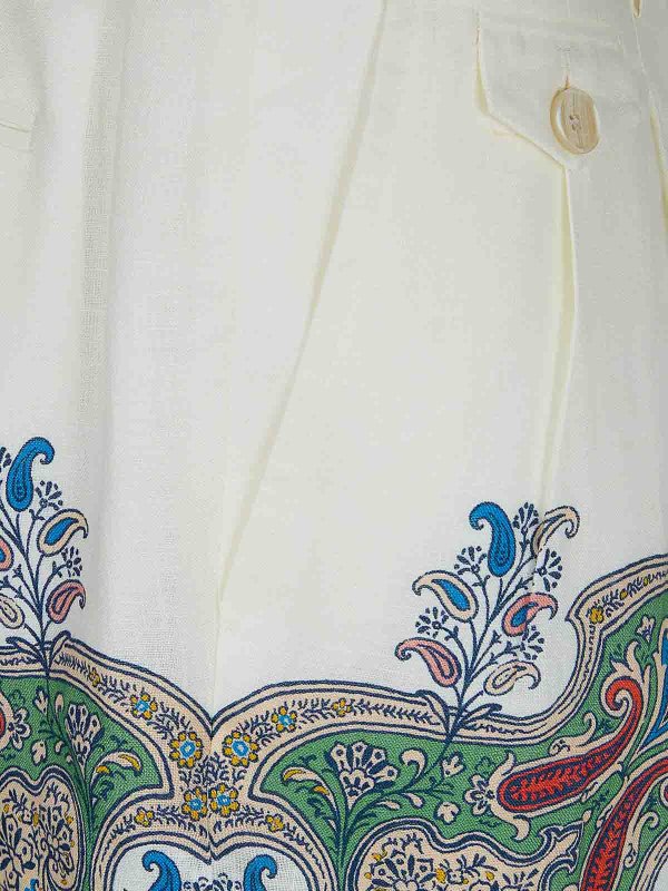 The Best Shops ETRO: トラウザーショーツ - ショートパンツ - 白