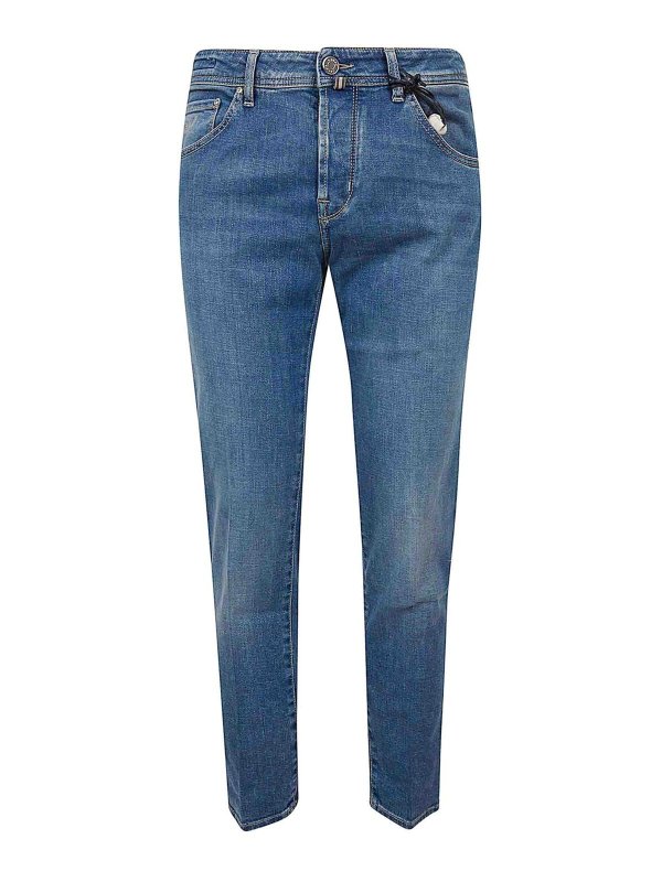 JACOB COHEN: スキニージーンズ - スキニージーンズ - ブルー