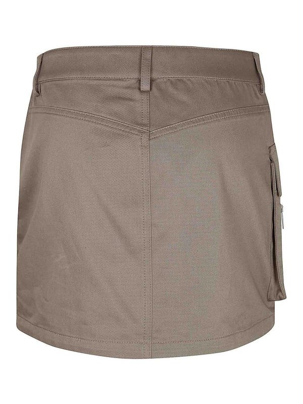 OFF-WHITE: ミニスカート online - ミニスカート - ダークグリーン