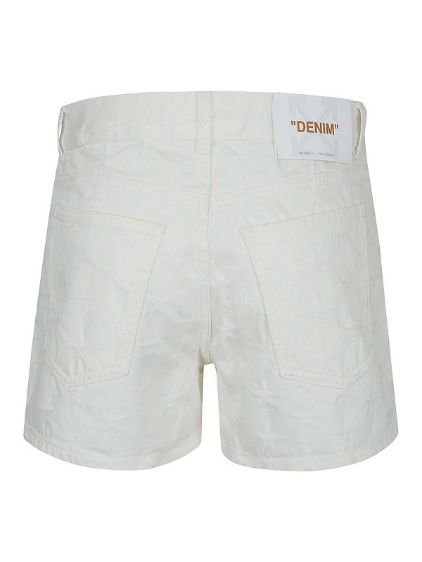 OFF-WHITE: トラウザーショーツ online - ショートパンツ - デニム