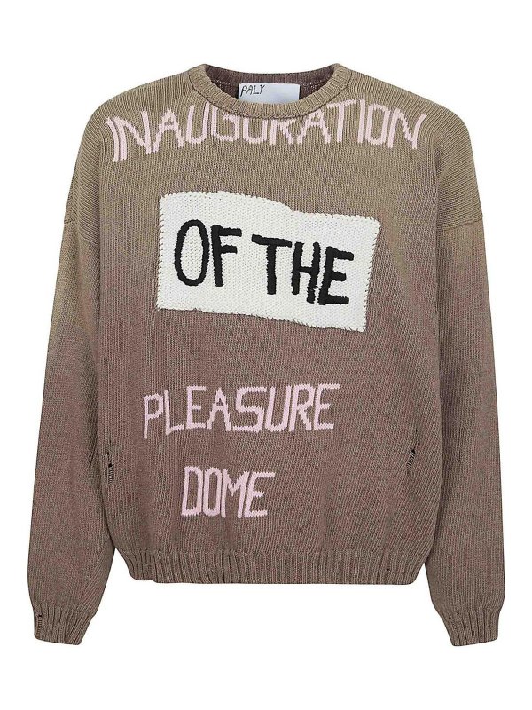 PALY: Strickpullover mit Rundhalsausschnitt - Rundhalspullover - Hellbraun