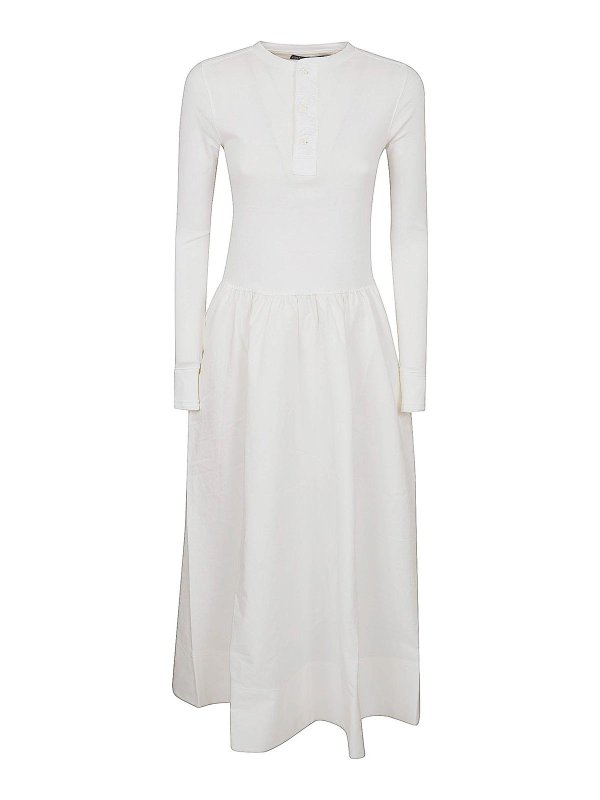 POLO RALPH LAUREN: ニーレングススカート＆ミディ丈 - 膝丈/ミディスカート - 白