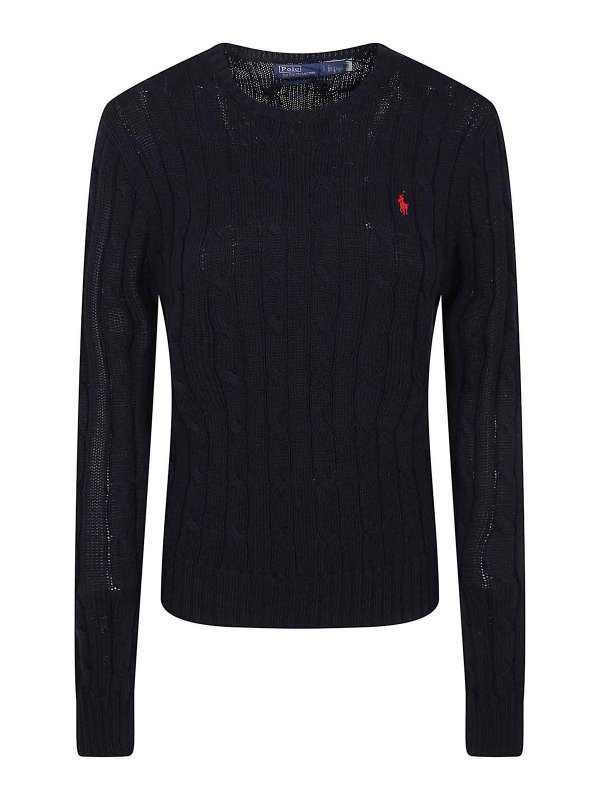 POLO RALPH LAUREN: クルーネック - クルーネック - ダークブルー