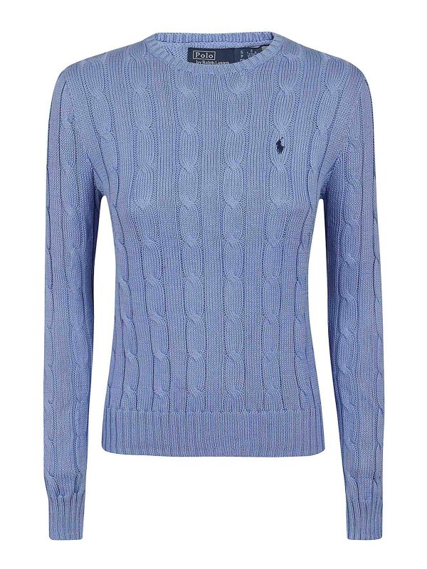 POLO RALPH LAUREN: クルーネック - クルーネック - ブルー