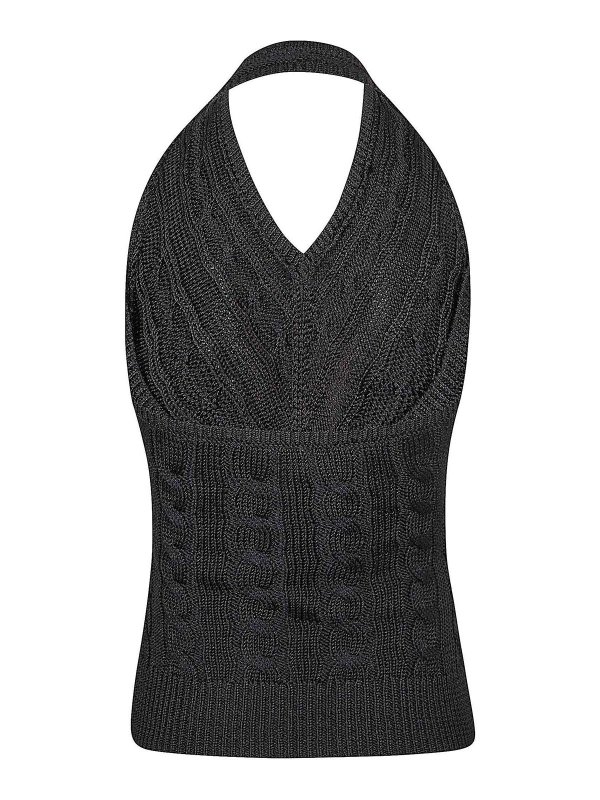 POLO RALPH LAUREN: Col en V online - Pull À Col V - Noir