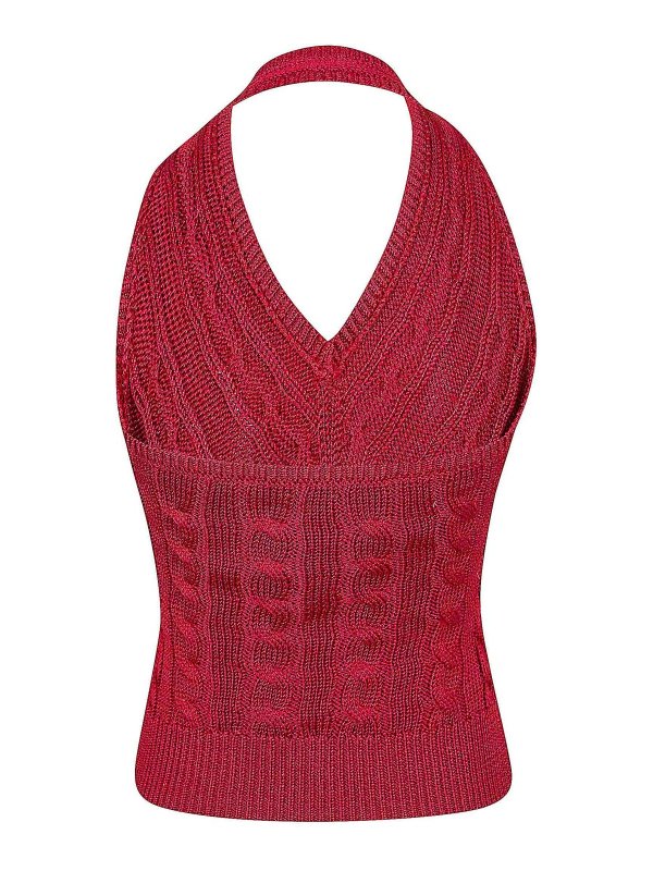 POLO RALPH LAUREN: Col en V online - Pull À Col V - Rouge